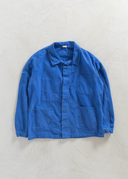 Vintage 1980s Bleu de Travail Workwear Chore Jacket Size M/L