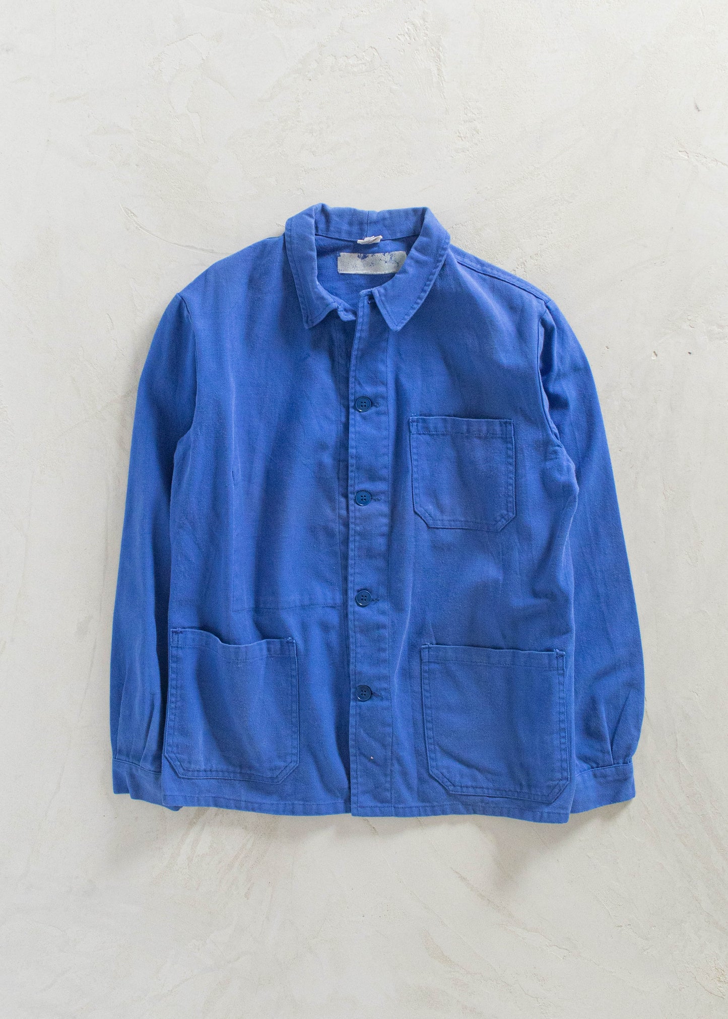 Vintage 1980s Bleu de Travail Workwear Chore Jacket Size S/M