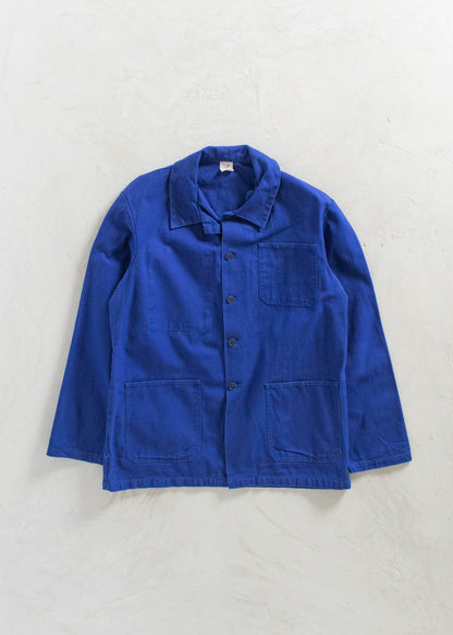 Vintage 1980s Bleu de Travail Workwear Chore Jacket Size M/L