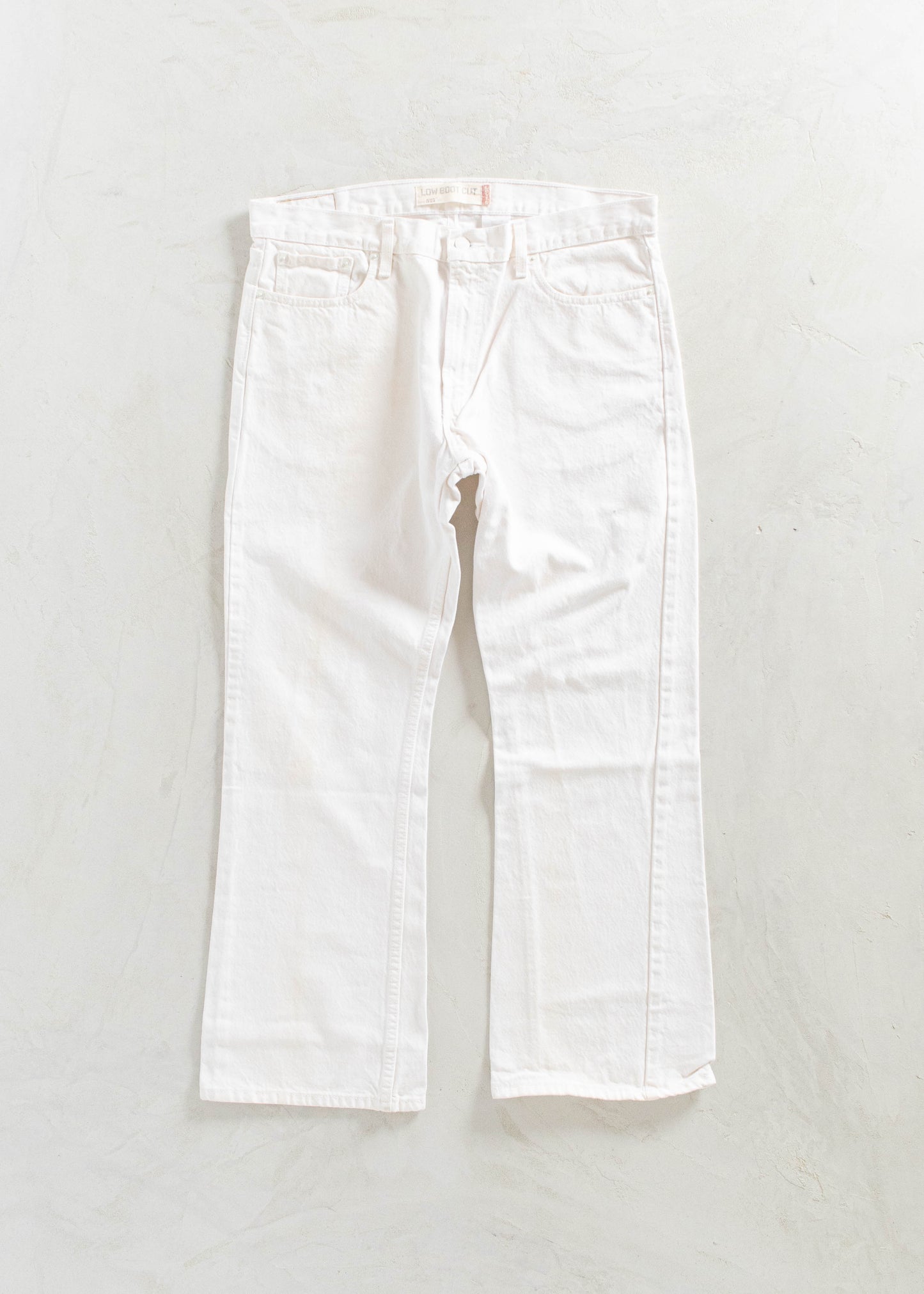 Levi's 527 Low Bootcut White Jeans Size Women's 33 Men's 36