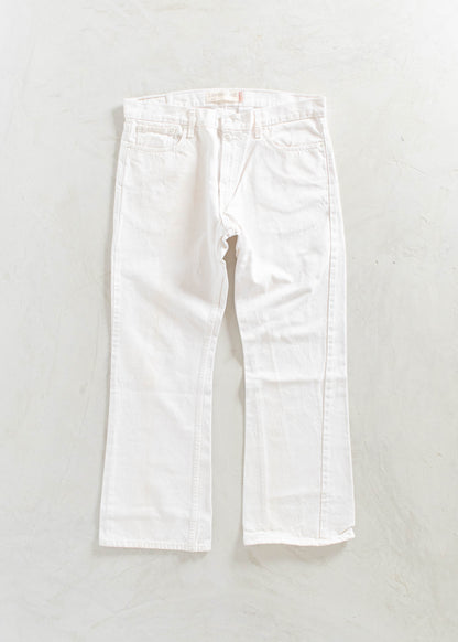 Levi's 527 Low Bootcut White Jeans Size Women's 33 Men's 36