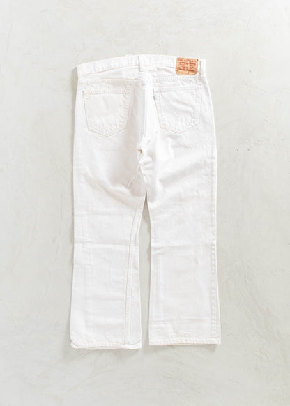 Levi's 527 Low Bootcut White Jeans Size Women's 33 Men's 36