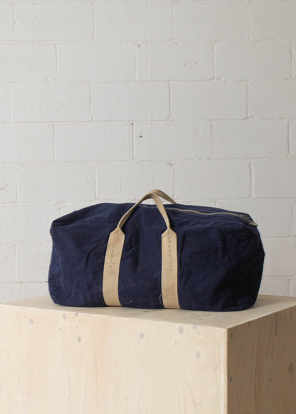 Vintage 1960s Canvas Duffle Bag