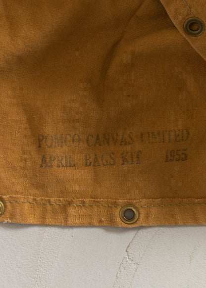 Vintage 1950s Canvas Duffle Bag