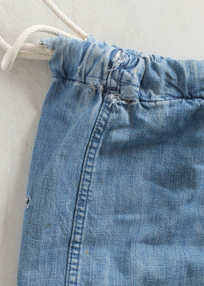 Vintage 1940s Selvedge Denim Laundry Bag