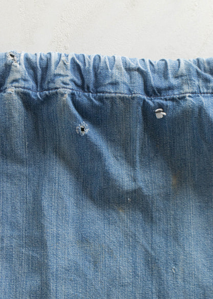 Vintage 1940s Selvedge Denim Laundry Bag