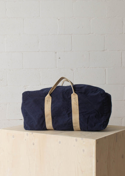 Vintage 1960s Canvas Duffle Bag