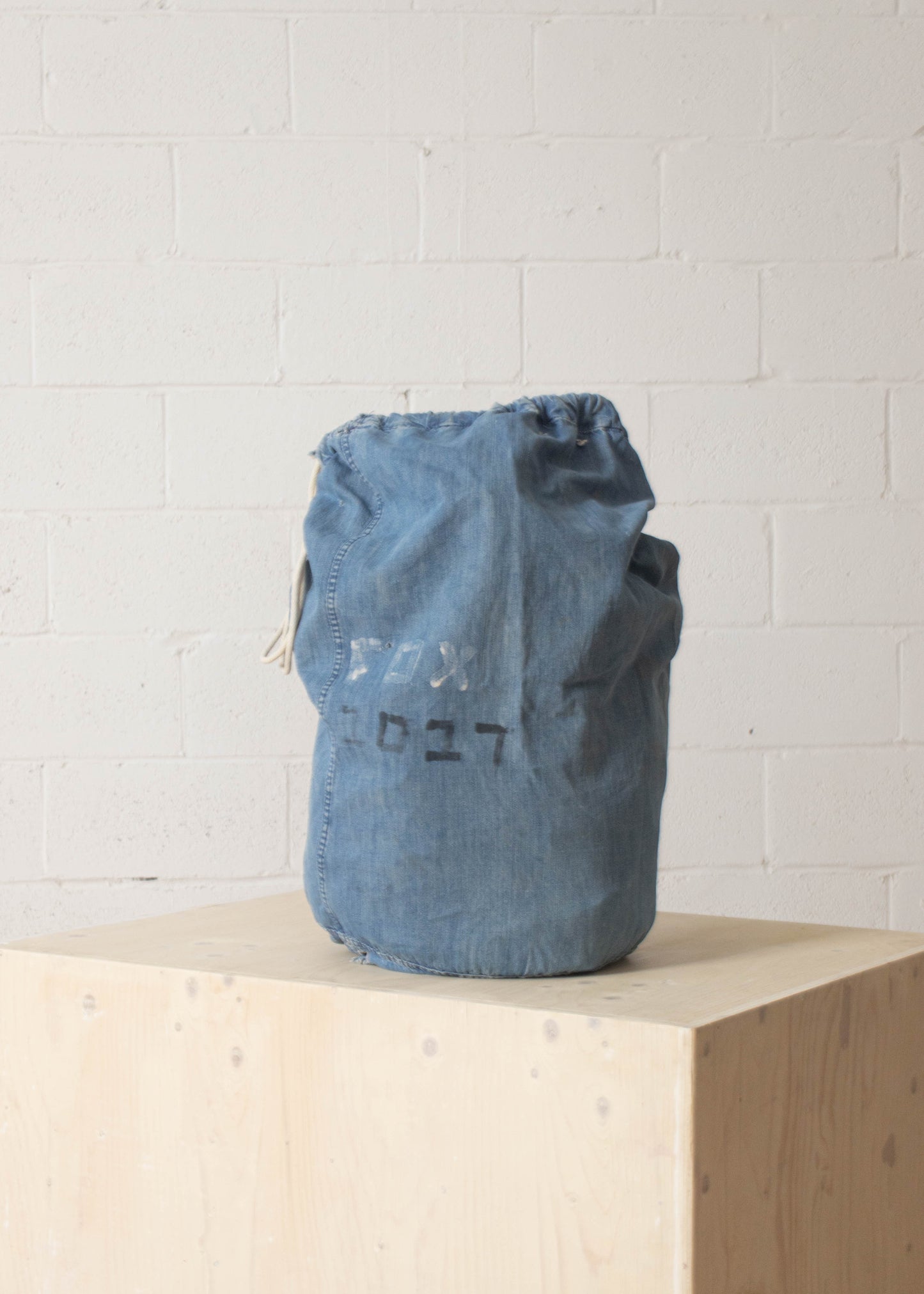 Vintage 1940s Selvedge Denim Laundry Bag