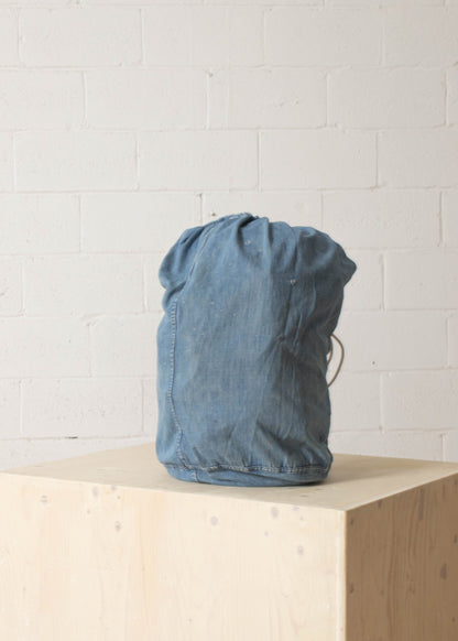 Vintage 1940s Selvedge Denim Laundry Bag