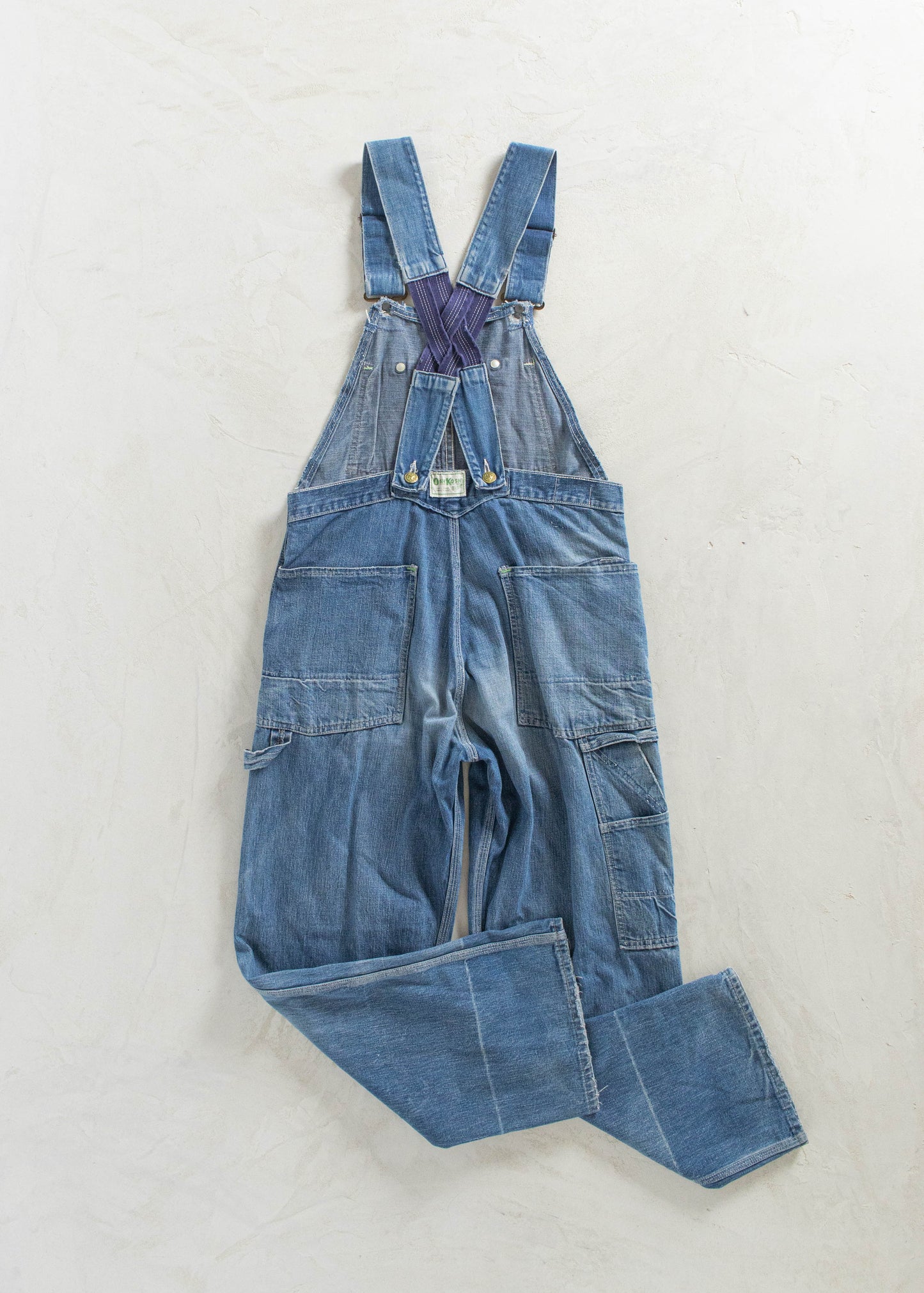 Vintage 1940s Union Made OshKosh Low Back Overalls Size XS/S