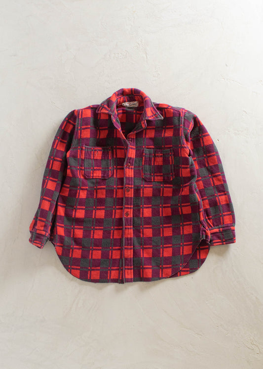 1980s Champion Flannel Button Up Shirt Size S/M