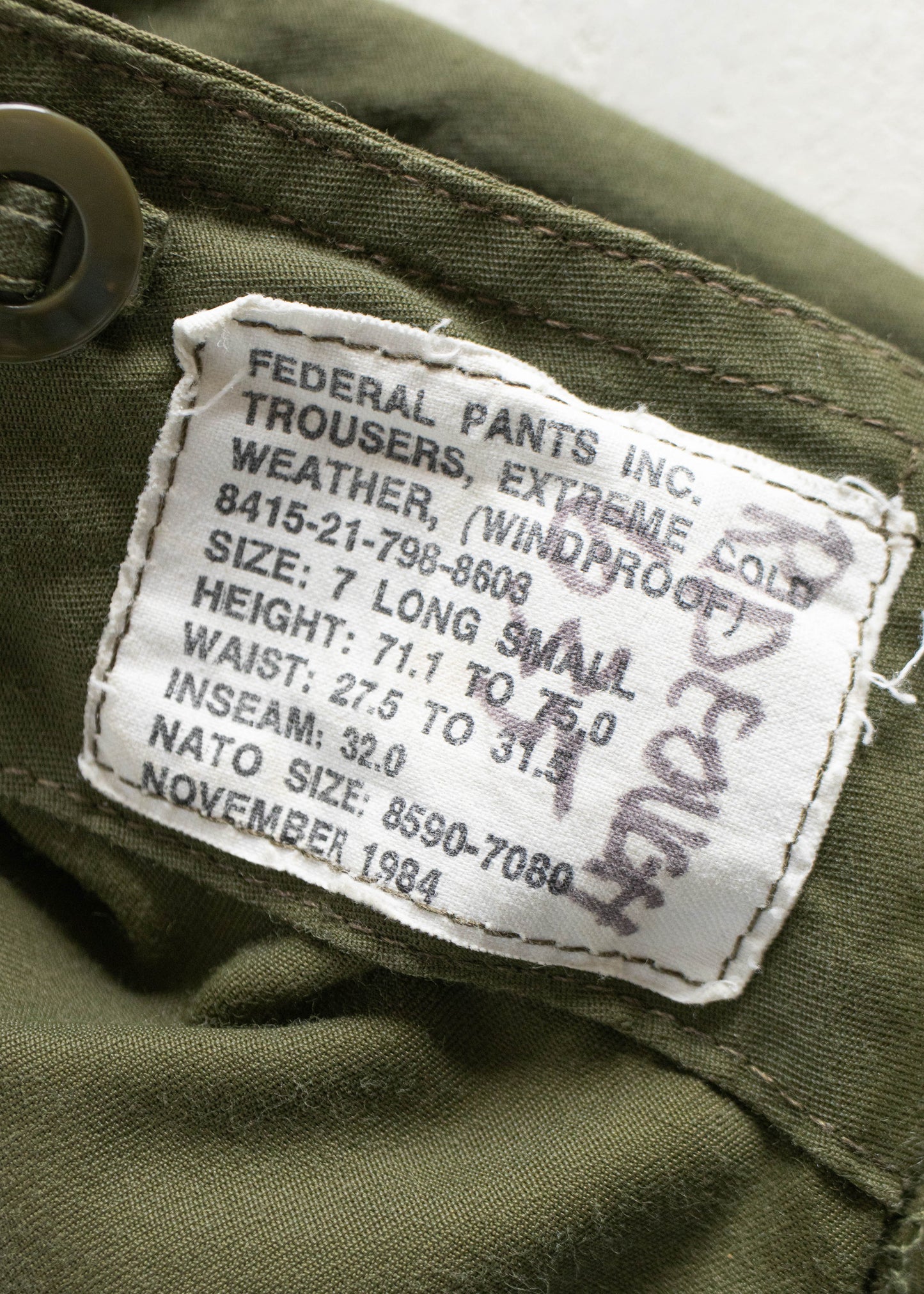 Vintage 1980s Military Wind Cargo Pants Size S/M