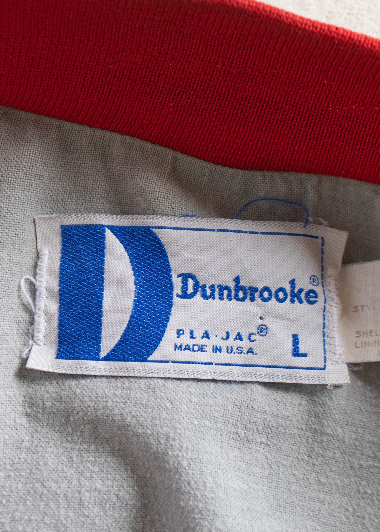 Vintage 1980s Dunbrooke Iowa Truck Stop Satin Bomber Jacket Size M/L