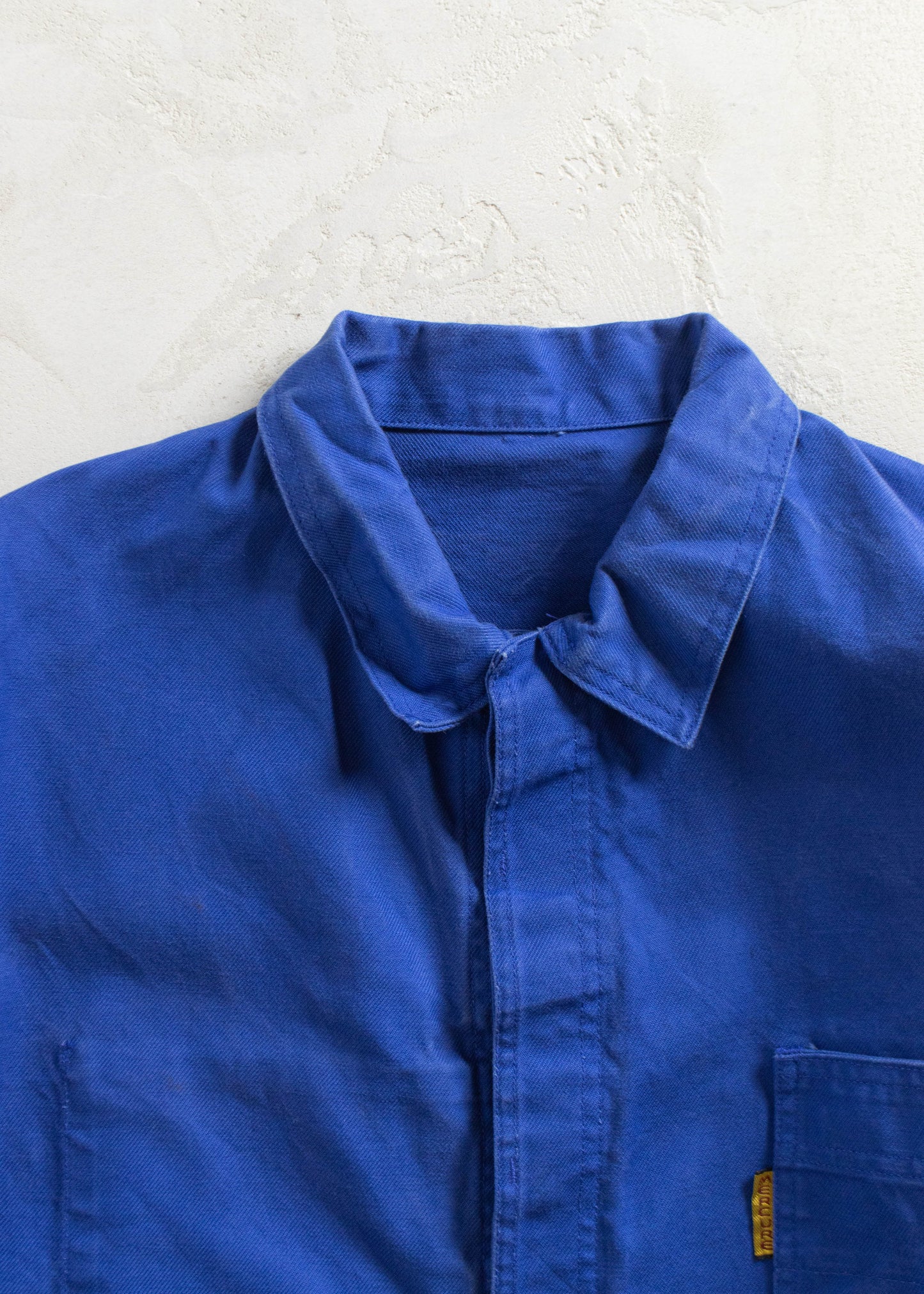 Vintage 1980s Bleu de Travail French Workwear Chore Coat Size L/XL