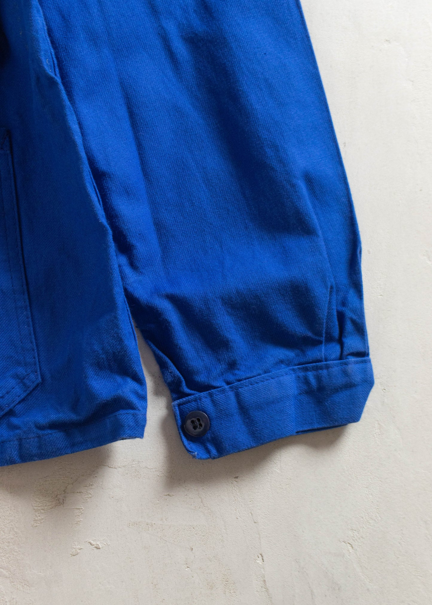 Vintage 1980s Bleu de Travail French Workwear Chore Coat Size L/XL