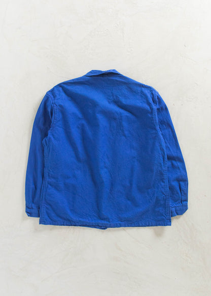 Vintage 1980s Bleu de Travail French Workwear Chore Coat Size L/XL