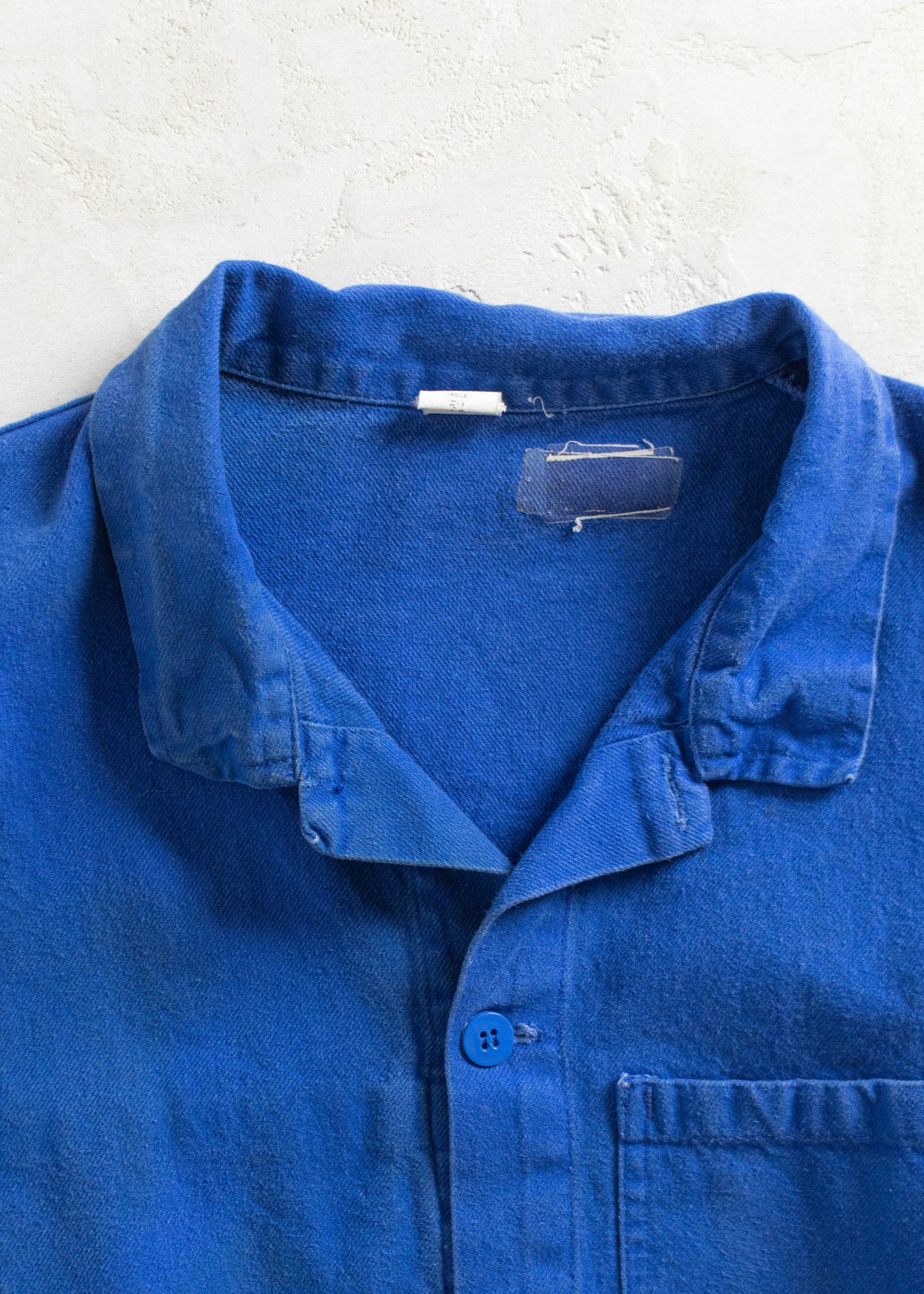 Vintage 1980s Bleu de Travail French Workwear Chore Coat Size M/L