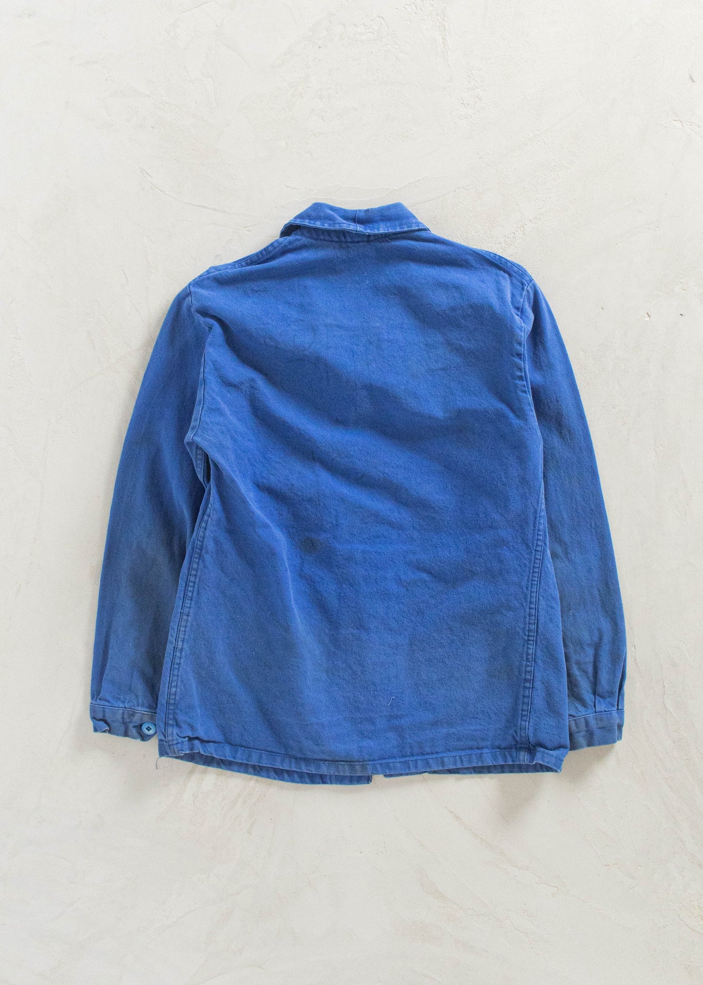 Vintage 1980s Bleu de Travail French Workwear Chore Jacket Size XS/S