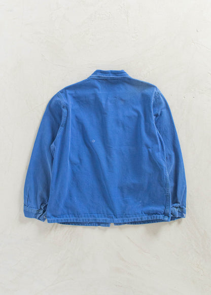 Vintage 1980s Bleu de Travail French Workwear Chore Coat Size S/M