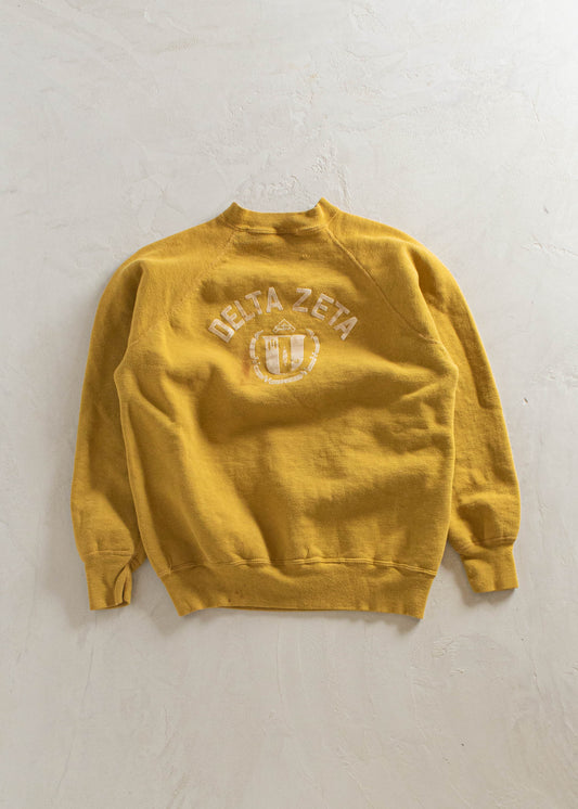 1960s Velva Sheen Delta Zeta Souvenir Sweatshirt Size M/L