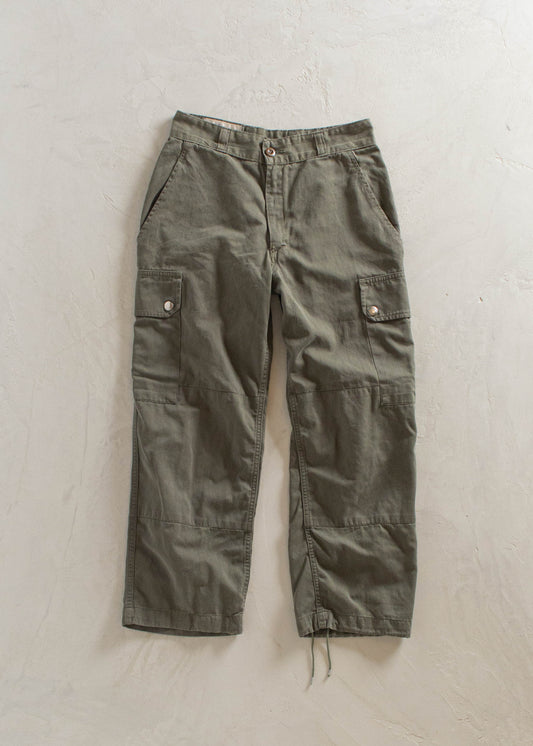 1980 Paul Royé HBT French Military Cargo Pants Size Women's 27 Men's 30