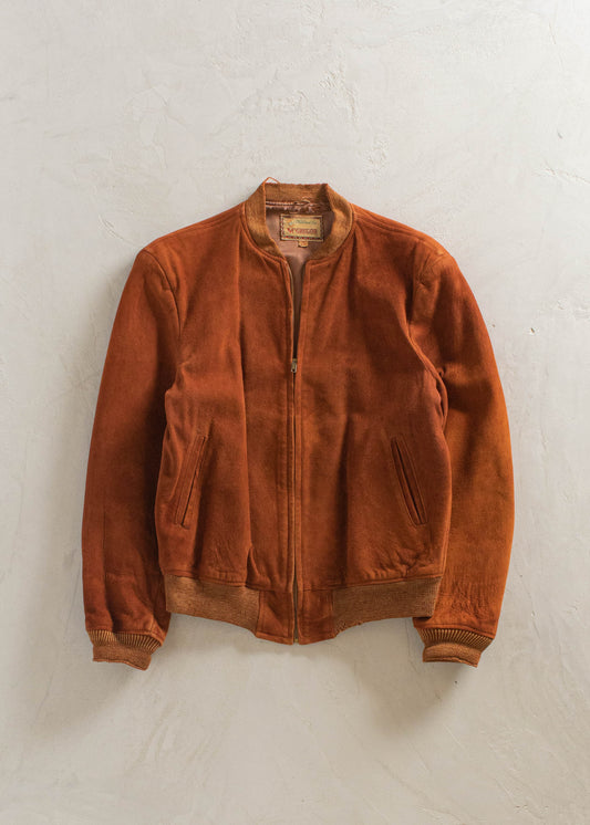 1950s McGregor Suede Bomber Jacket Size XS/S