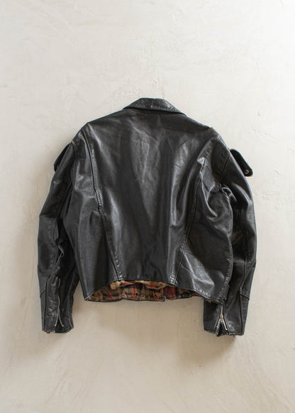 1980s Brimaco Leather Moto Jacket Size S/M