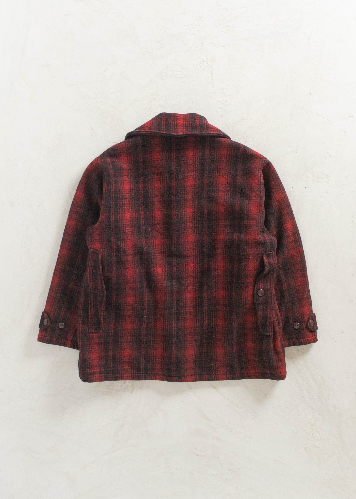 Vintage 1960s Woolrich Plaid Wool Hunting Jacket Size L/XL