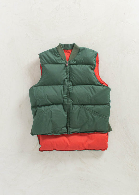 Vintage Canada North Reversible Down Filled Vest Size M/L