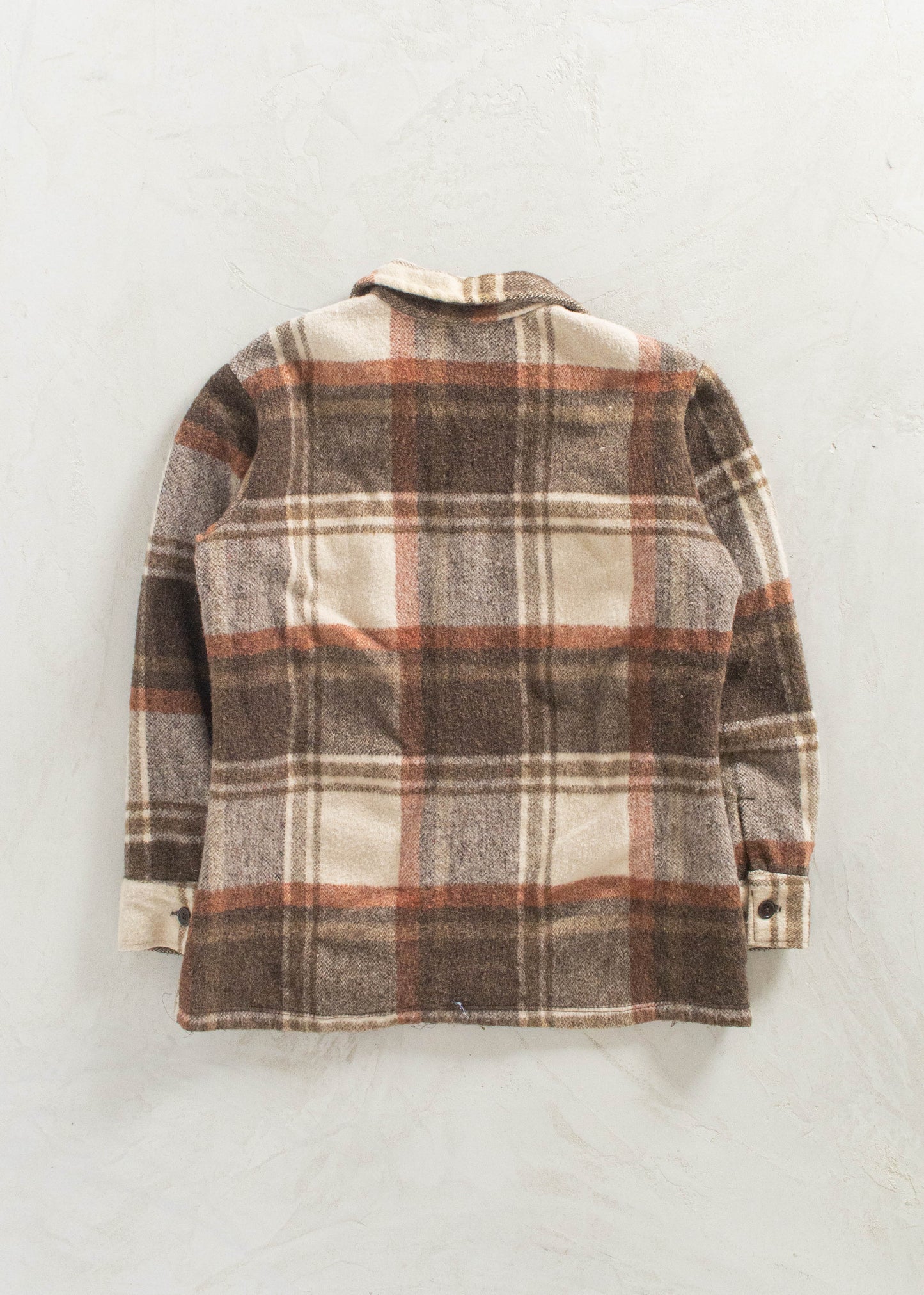 Vintage Wool Flannel Button Up Shirt Size L/XL