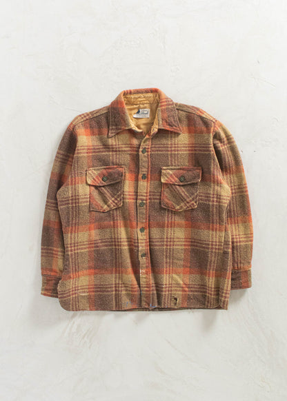 Vintage 1970s Mosthead C.P.O Wool Flannel Button Up Shirt Size M/L