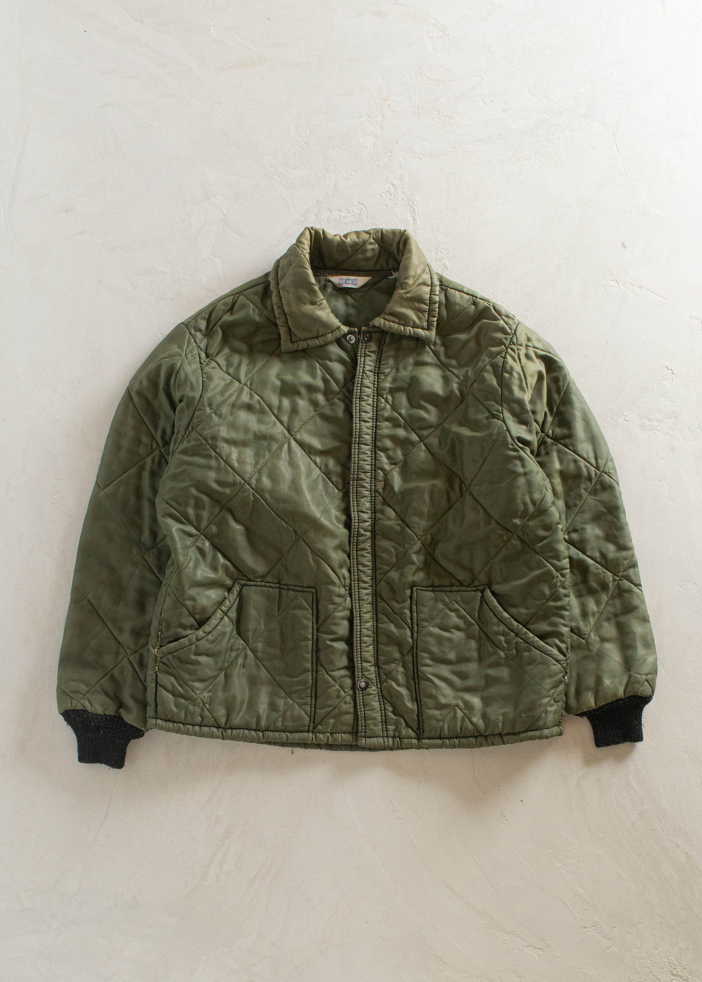 1980s Big Smith Quilted Liner Jacket Size M/L