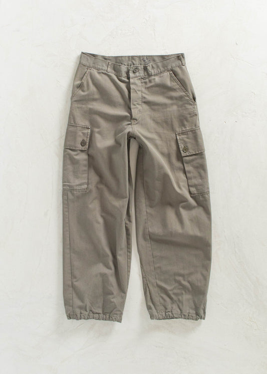 Vintage Dutch Military Wide Leg Cargo Pants Size Women's 29 Men's 32