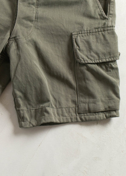 Vintage 1980s French Military Cargo Shorts Size Women's 28 Men's 31