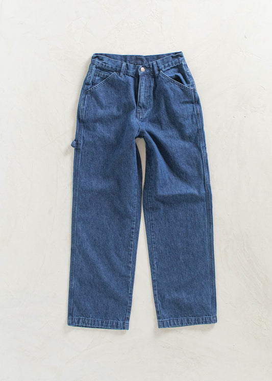 Vintage 1980s Denim Carpenter Pants Size Women's 25 Men's 28