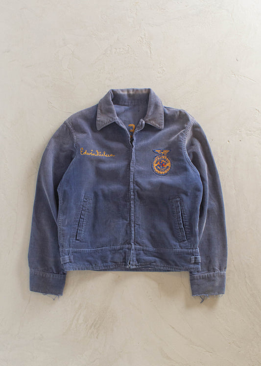 1950s Minnesota FFA Corduroy Chainstitched Jacket Size S/M