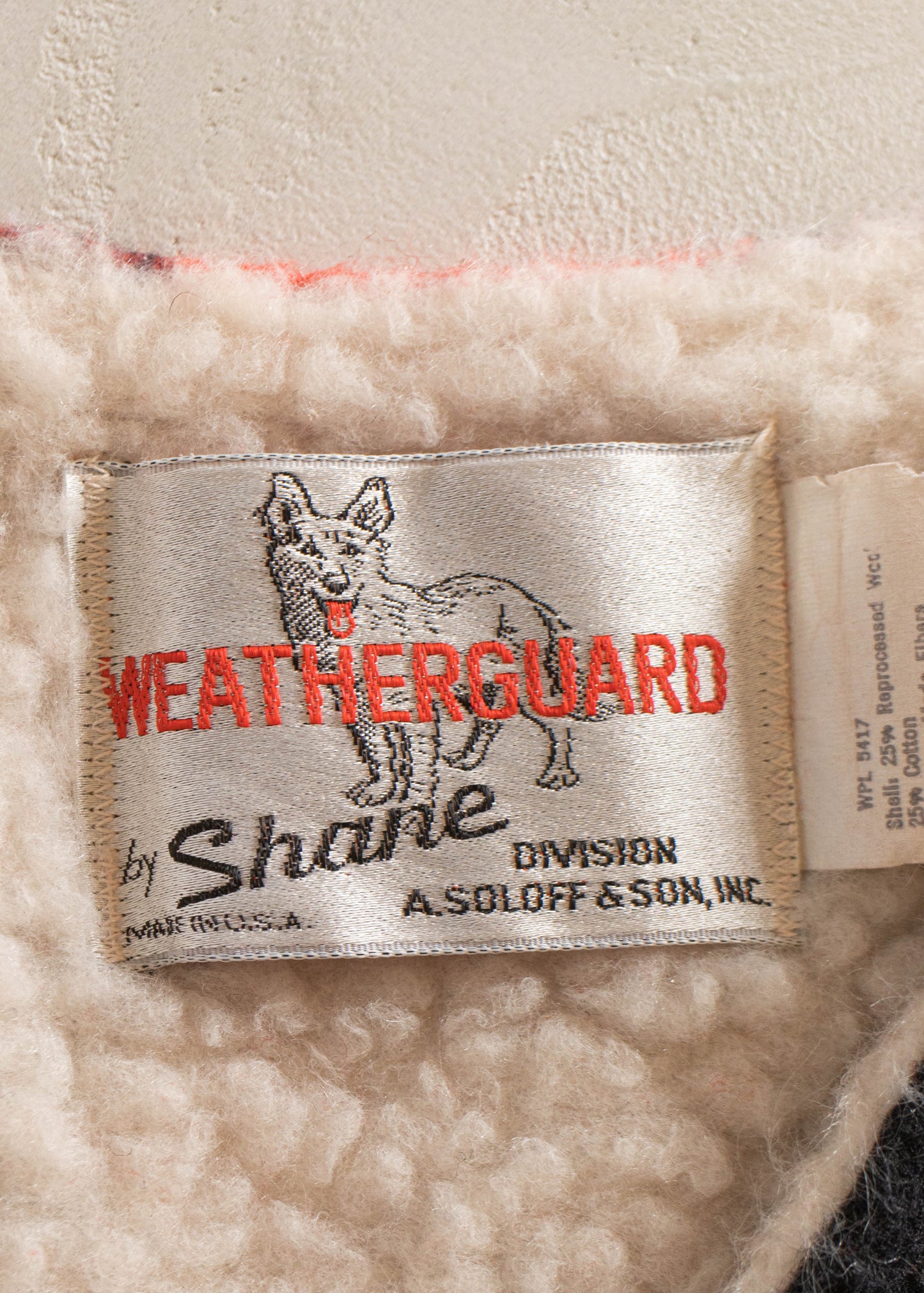 1970s Weatherguard Buffalo Plaid Sherpa Lined Vest Size M/L