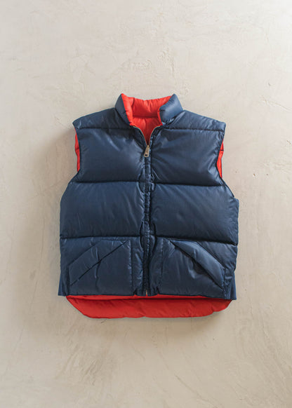 1980s Montgomery Ward Reversible Down Filled Vest Size S/M