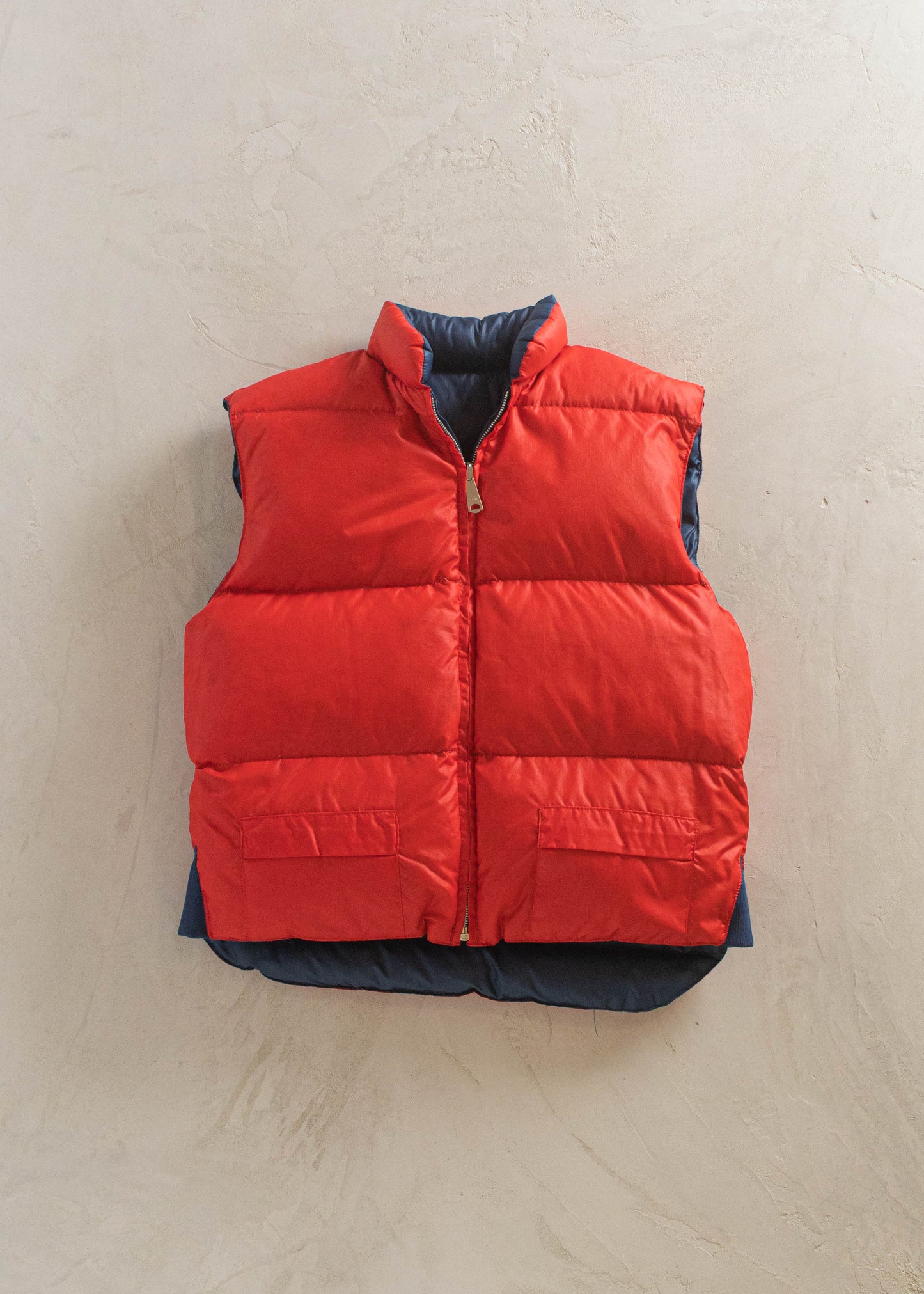 1980s Montgomery Ward Reversible Down Filled Vest Size S/M