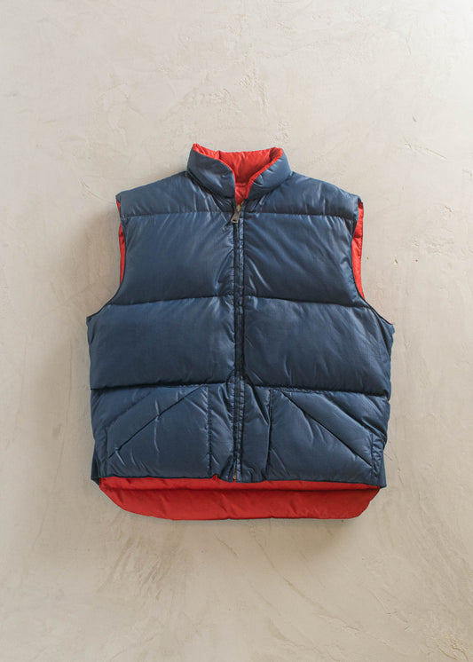 1980s Reversible Down Filled Vest Size L/XL