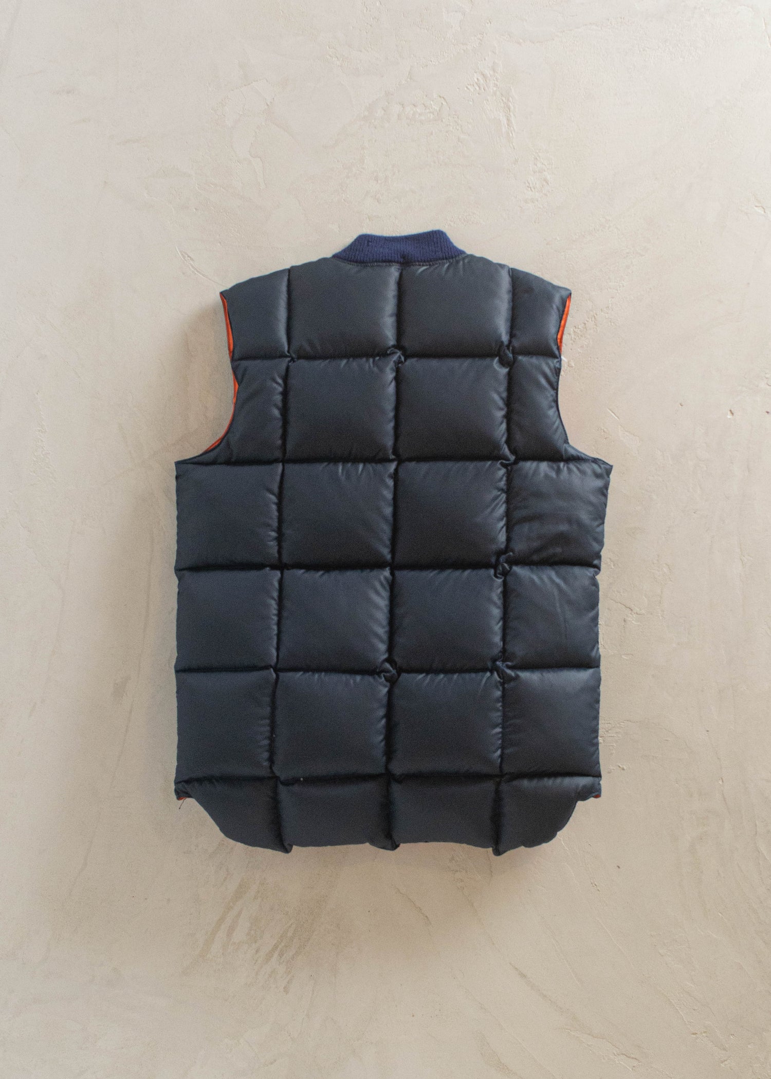 1990s Swan Brand Reversible Down Filled Vest Size S/M