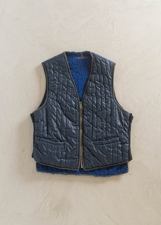 1980s Nylon Sherpa Lined Vest Size S/M