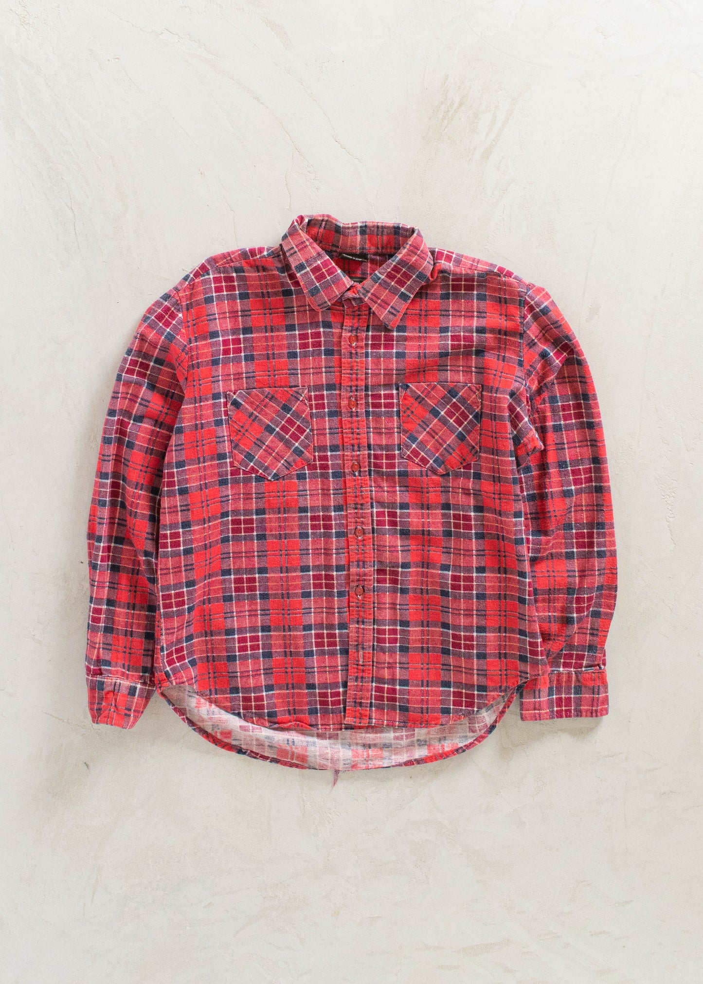 Vintage Cotton Flannel Button Up Shirt Size M/L