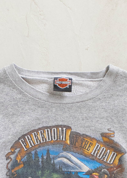 Vintage 1992 Harley-Davidson 3D Emblem Sweatshirt Size S/M