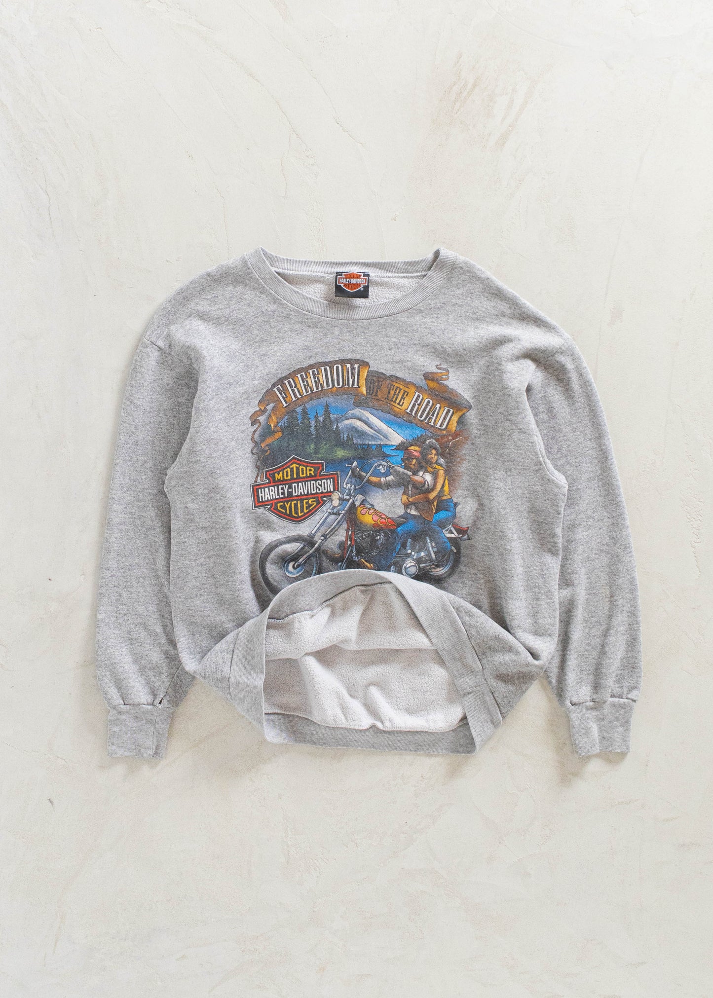 Vintage 1992 Harley-Davidson 3D Emblem Sweatshirt Size S/M