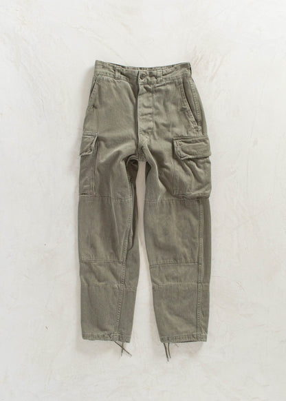 Vintage 1970s Paul Boyé French Military Cargo Pants Size Women's 24