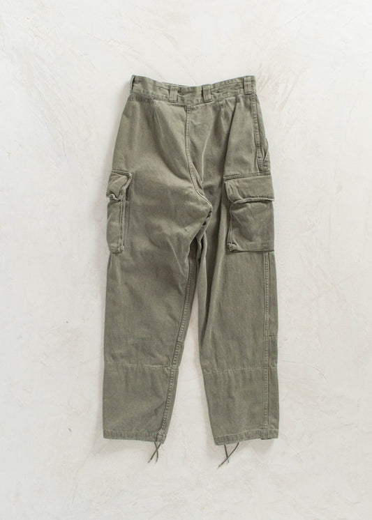 Vintage 1970s Paul Boyé French Military Cargo Pants Size Women's 24