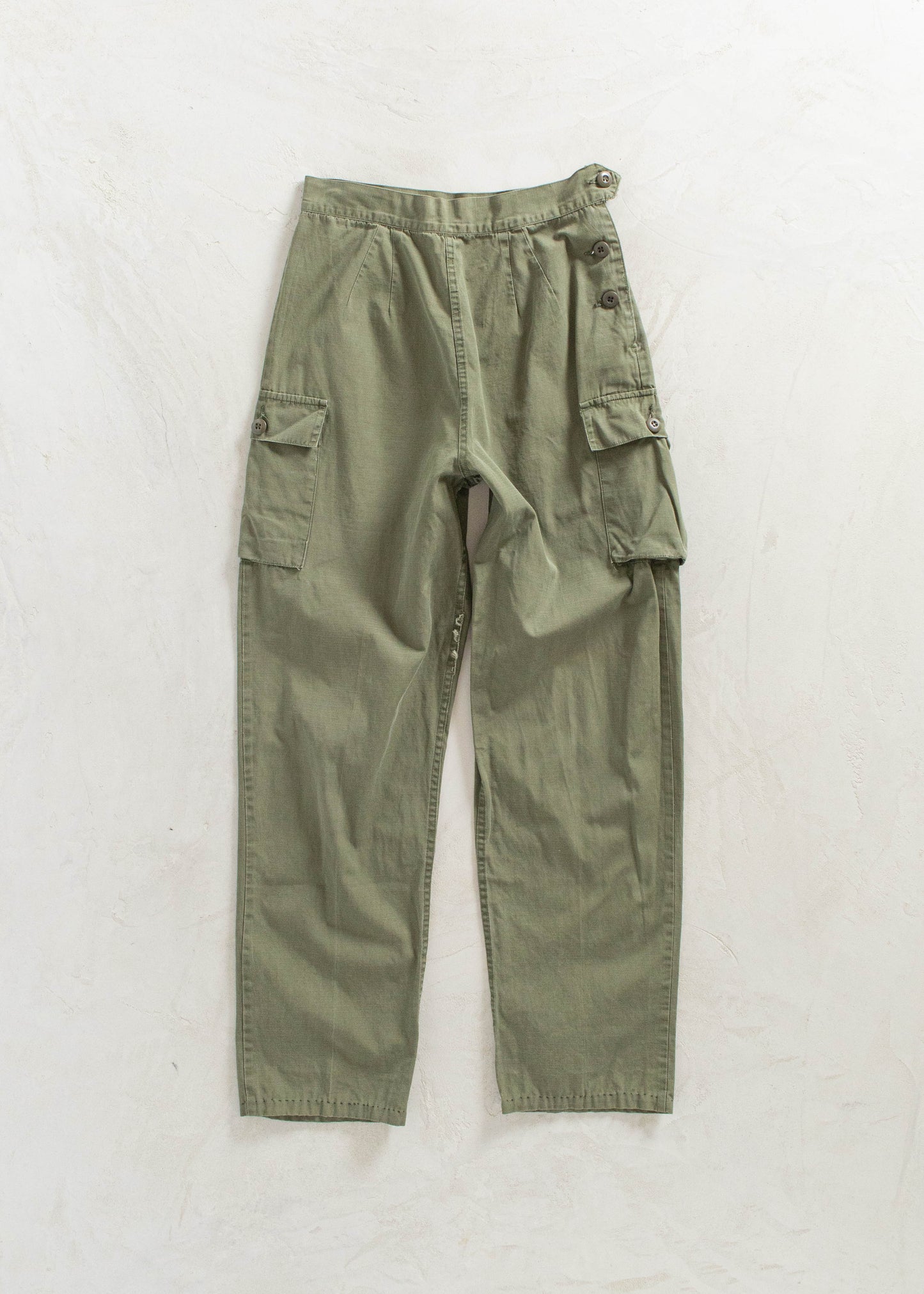 Vintage 1970s US Military Utility Cargo Pants Size Women's 25 Men's 28