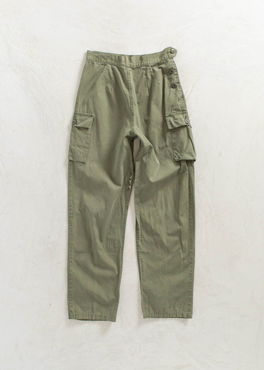 Vintage 1970s US Military Utility Cargo Pants Size Women's 25 Men's 28