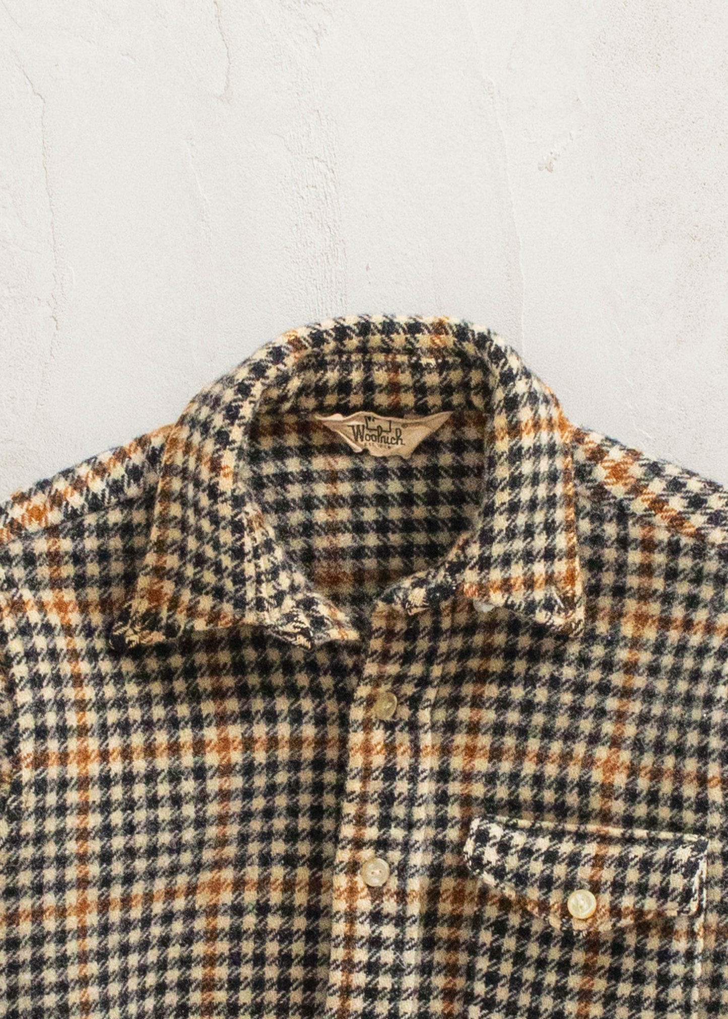 Vintage 1970s Woolrich Wool Flannel Button Up Shirt Size 3XS/2XS